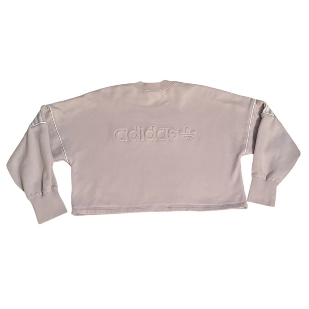 Adidas Cropped crew neck Purple Embossed Emblem - Picture 2 of 8